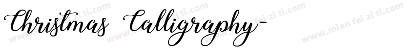 Christmas Calligraphy字体转换